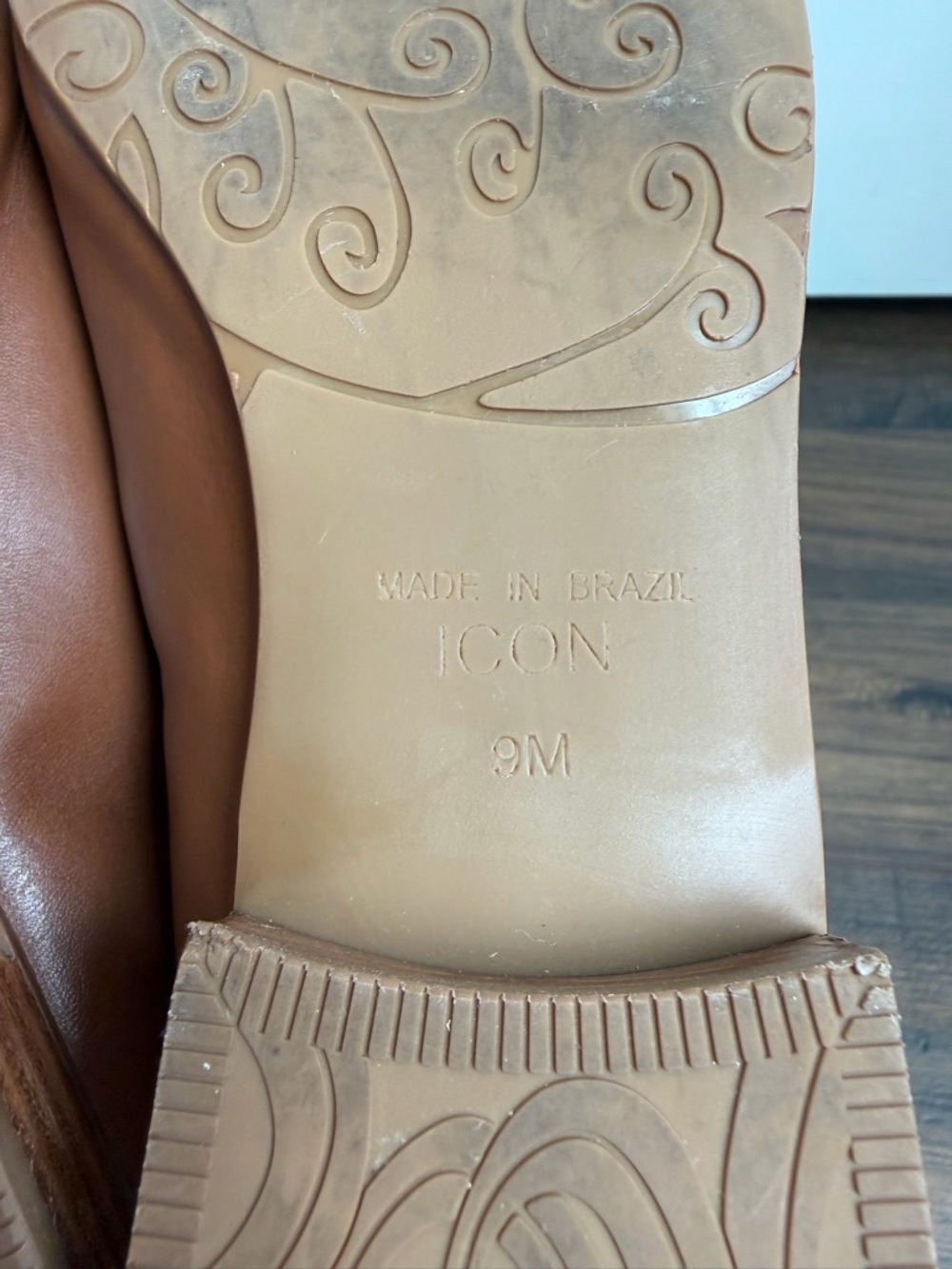 Brighton Women’s Icon Luggage Vacchetta Laser Mules Brown Size 9 - Picture 11 of 11